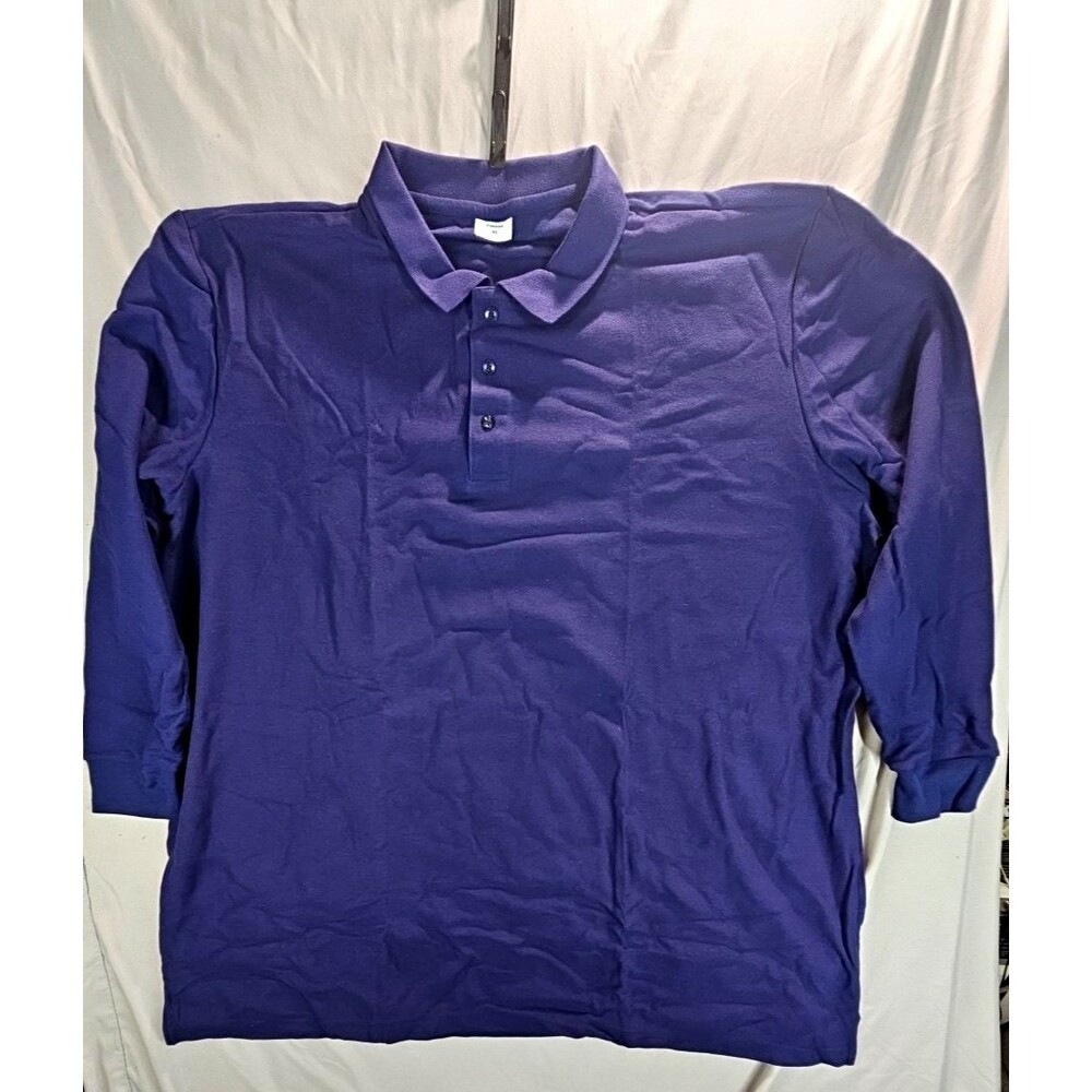 NC collection Enterprises navy blue polo three button size 4X long sleeve